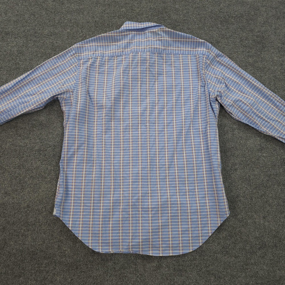 Robert Graham Shirt‎ Mens XL Blue Plaid Contrast Flip Cuff Casual Dress Preppy - Picture 5 of 10